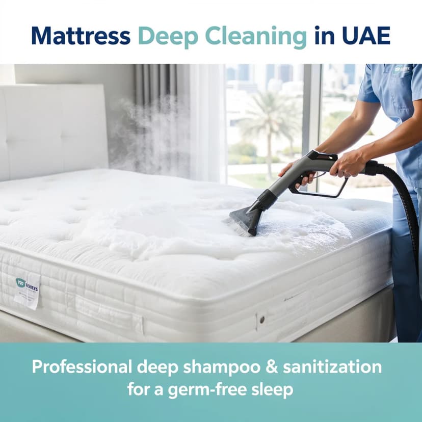 Professional mattress cleaning service in Dubai with UV-C sanitization by Al Haya