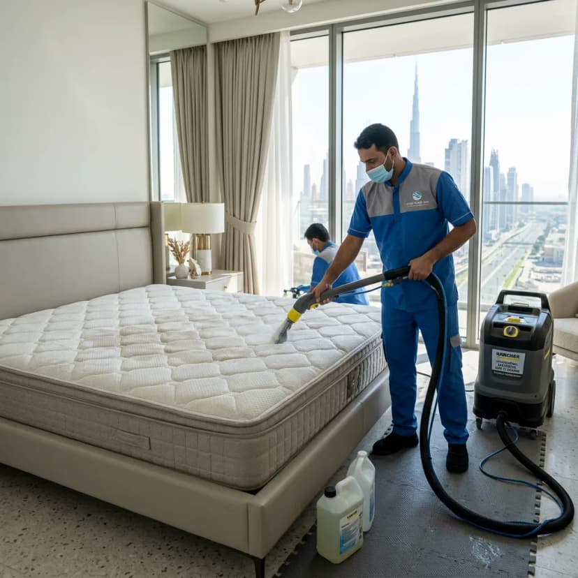 Mattress deep cleaning and dust mite removal service across UAE by Al Haya