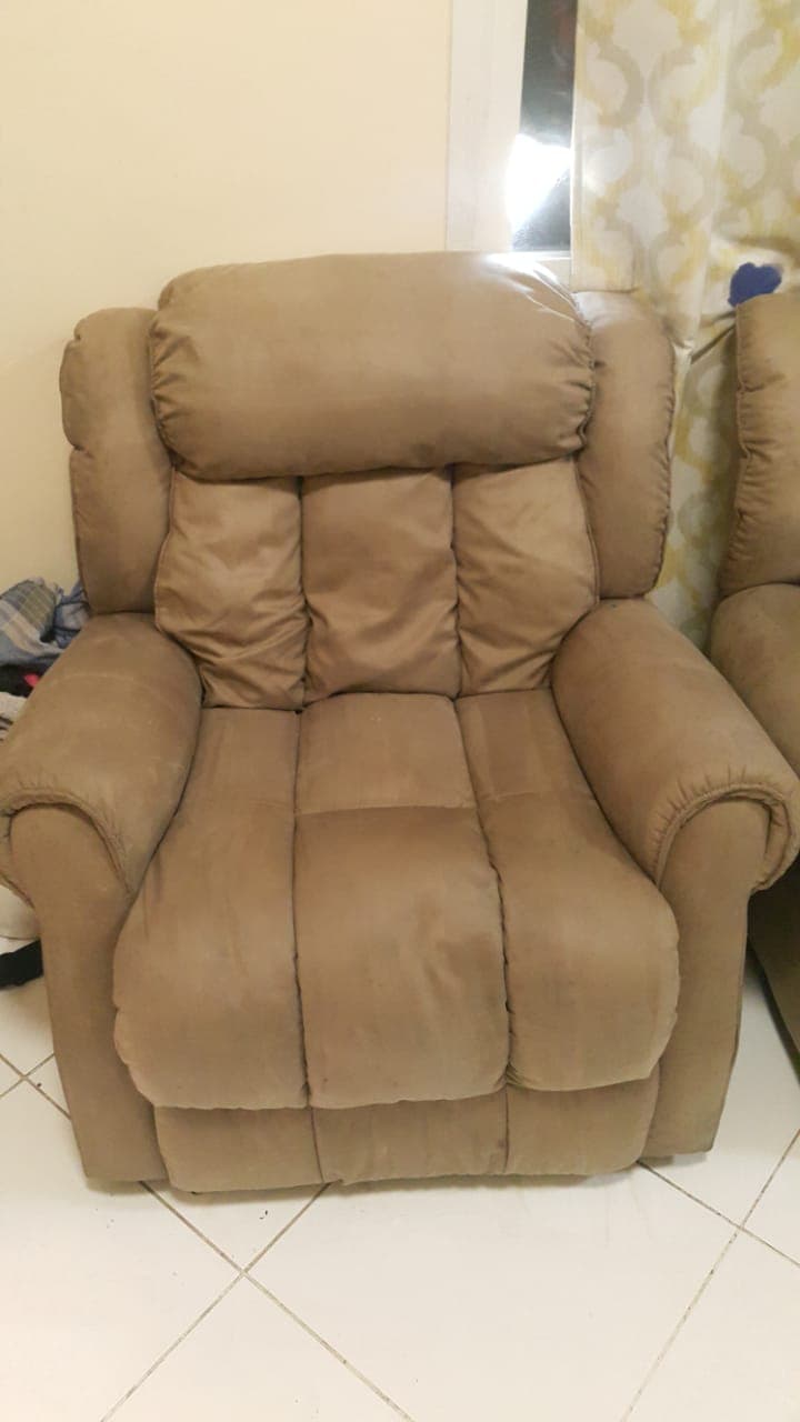 Sofa cleaning after - professionally cleaned sofa with stains removed by Al Haya in Dubai - Job 7