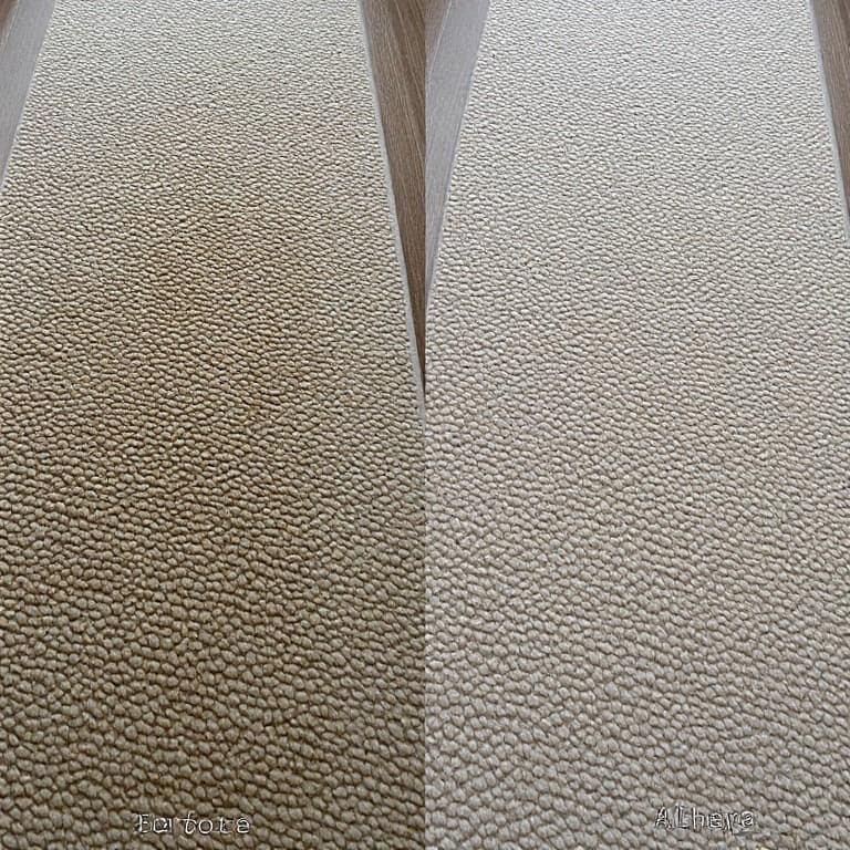 Carpet cleaning before and after result showing stain removal by Al Haya in Dubai