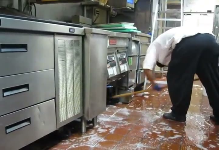 Restaurant Kitchen Deep Cleaning Dubai — Commercial Floor Degreasing